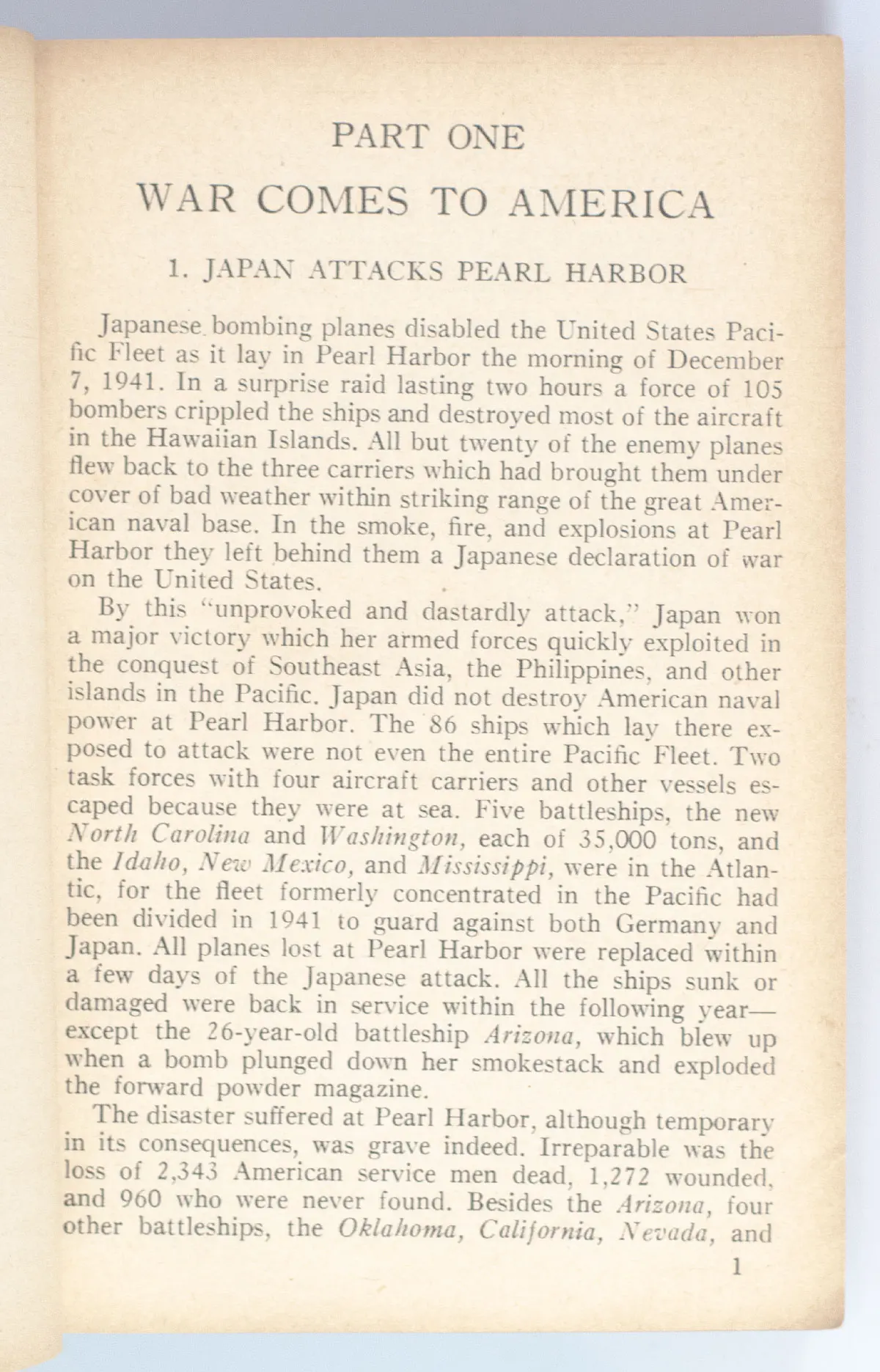 The World at War 1939-1944: A Brief History of World War II. Materials for the Use of Army Orientation Program.