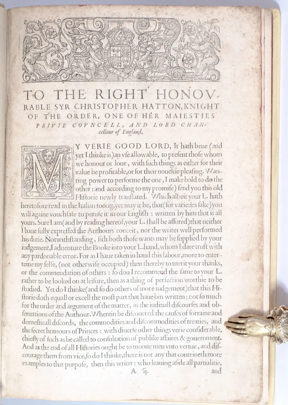 The Florentine Historie. Written in the Italian tongue, by Nicholo Macchiavelli, Citizen and Secretarie of Florence. And translated into English by Thomas Bedingfield Esquire.