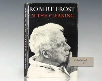 First Edition of Frost's In The Clearing; Signed by Him