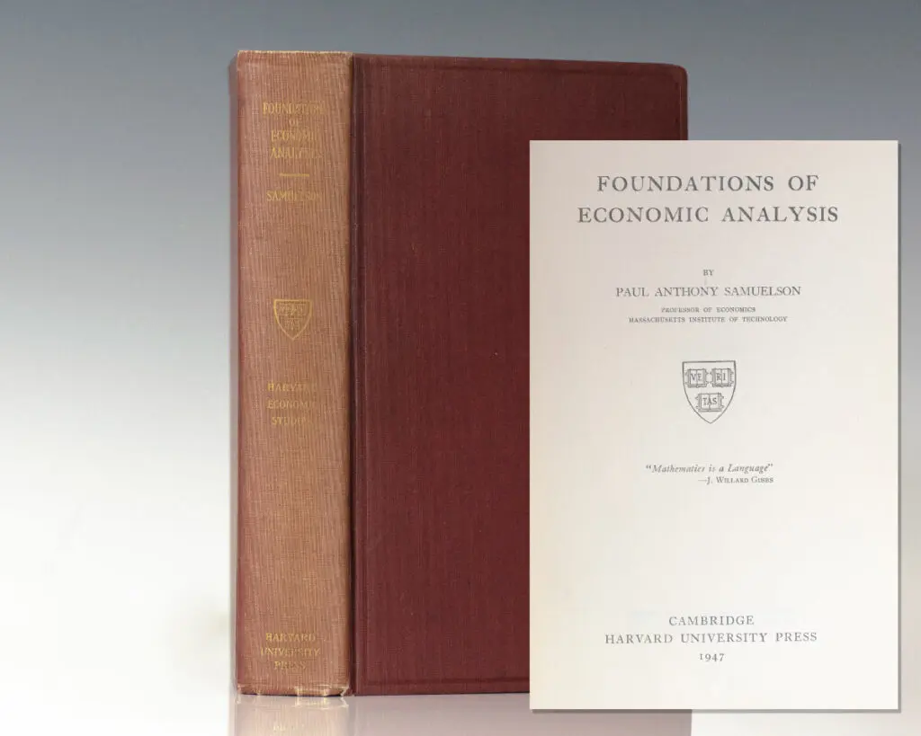 Foundations of Economic Analysis.