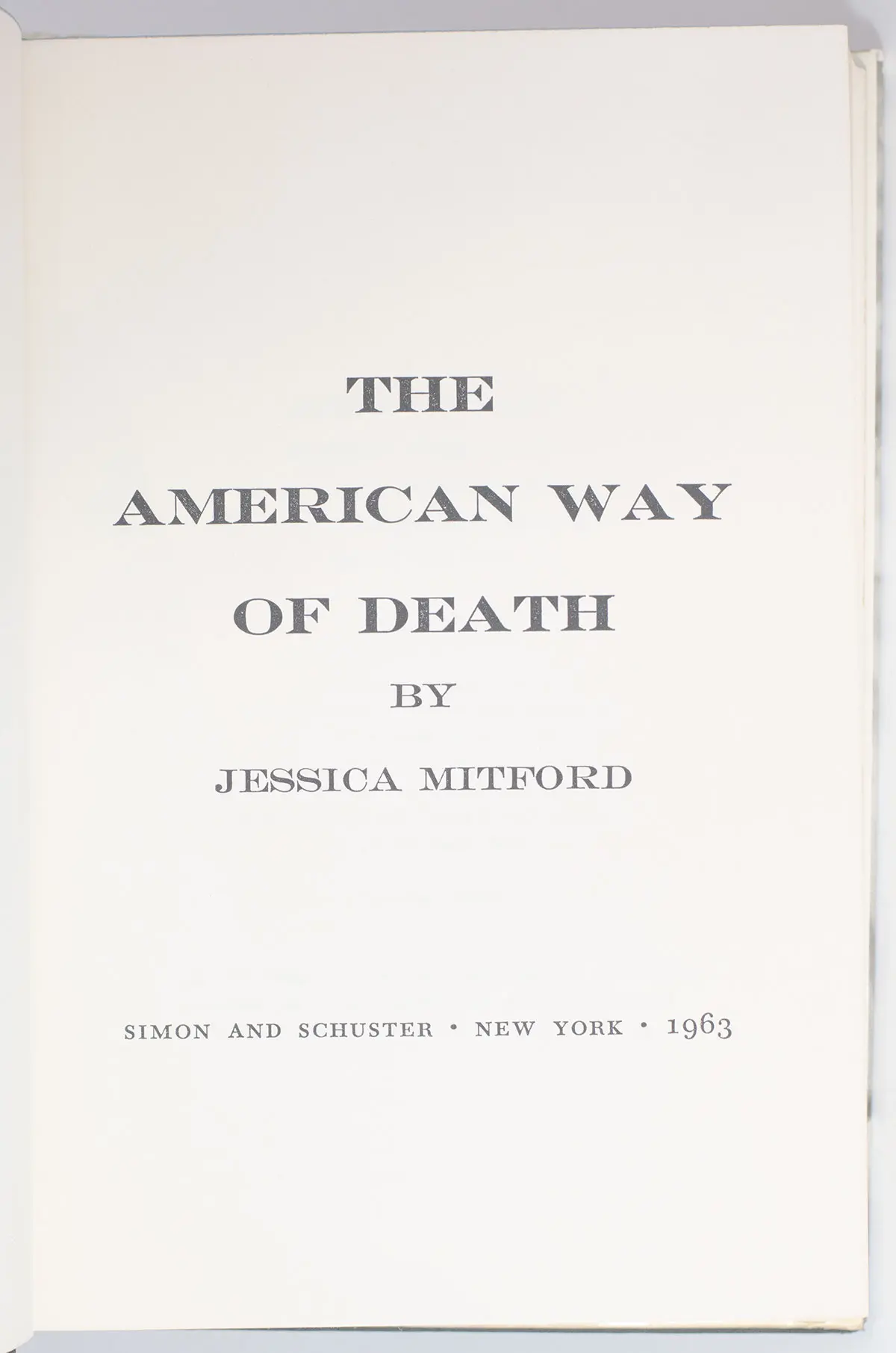 The American Way of Death.
