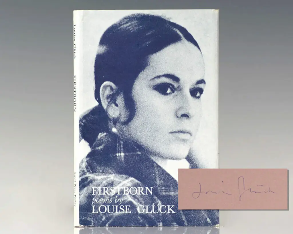 Signed Limited First edition of Louise Gluck's Firstborn