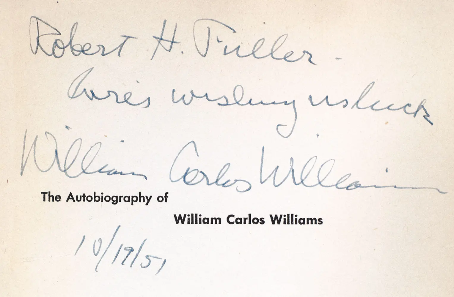 The Autobiography of William Carlos Williams.