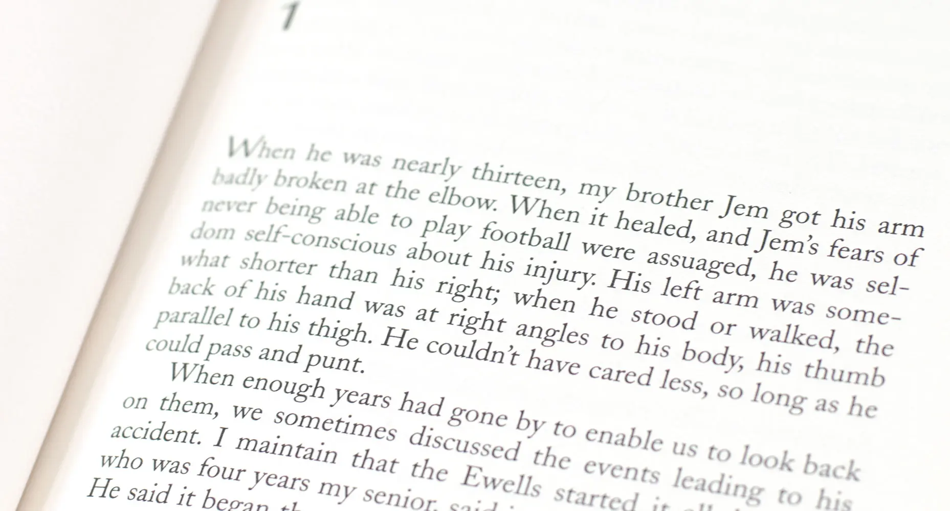 To Kill A Mockingbird.