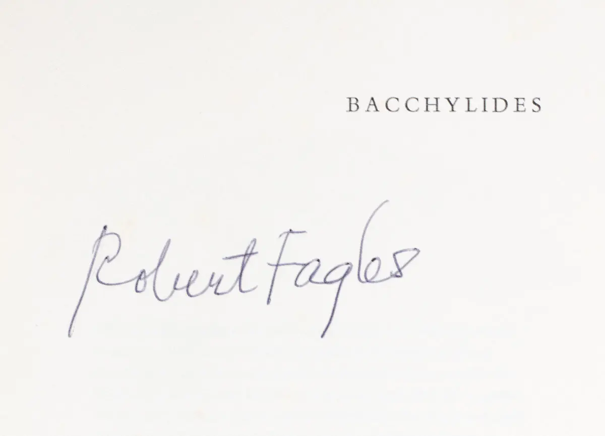 Bacchylides Complete Poems.
