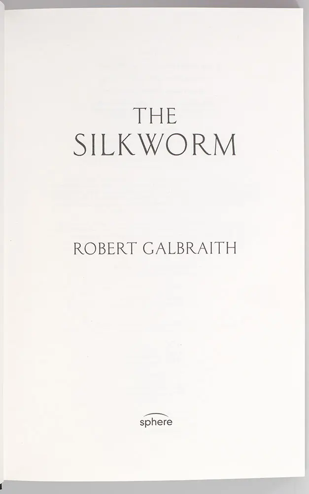 The Silkworm.
