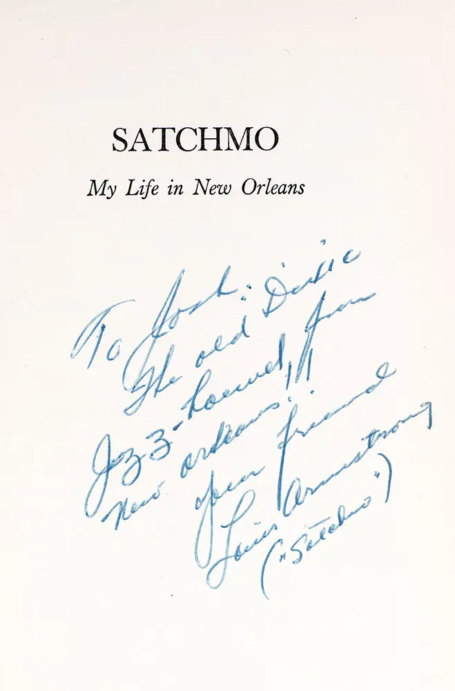 Satchmo: My Life in New Orleans.