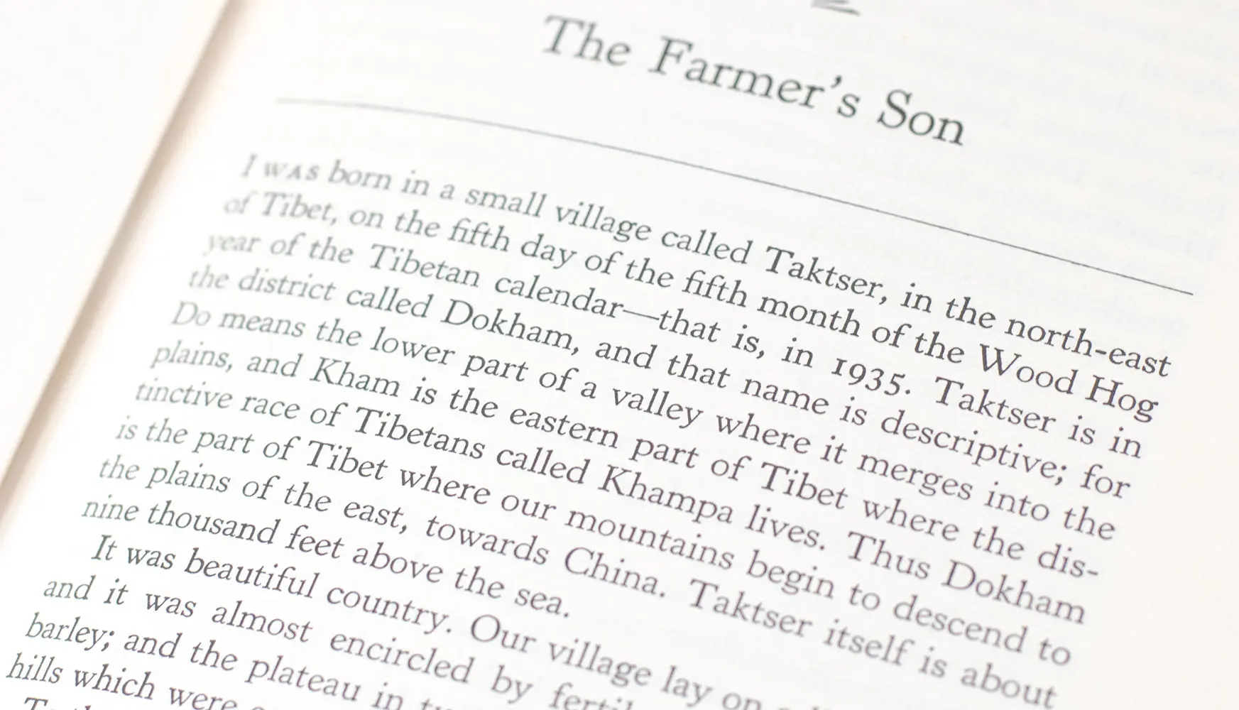 My Land and My People: The Memoirs of His Holiness The Dalai Lama.