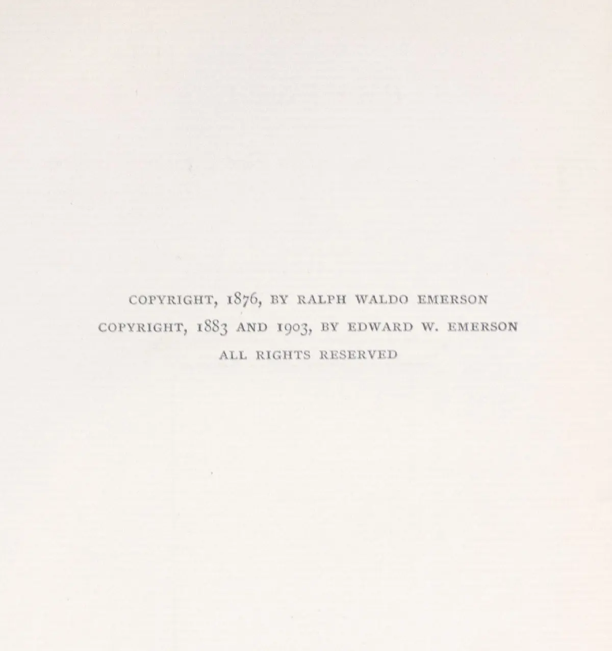The Complete Works of Ralph Waldo Emerson: Autograph Centenary Edition.
