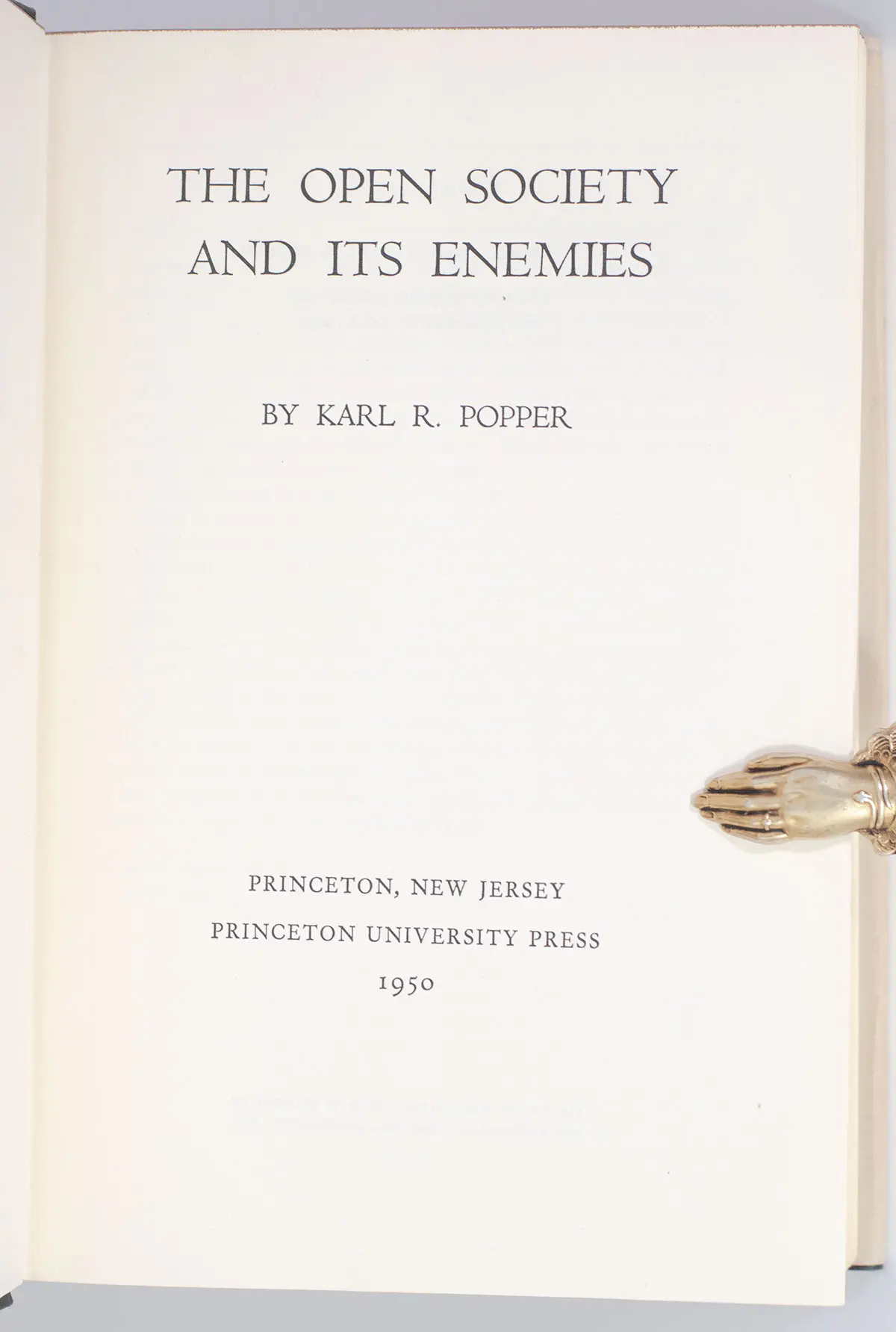 The Open Society And Its Enemies.