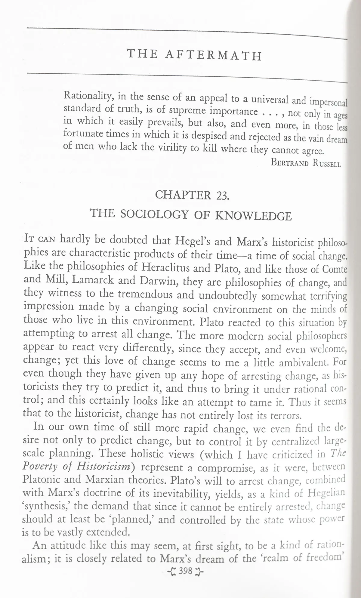 The Open Society And Its Enemies.