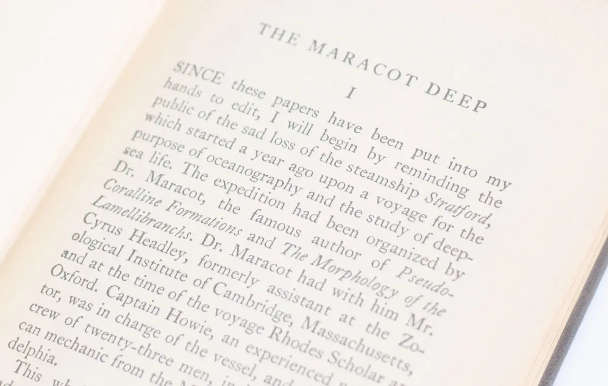 The Maracot Deep.