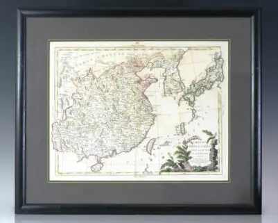 Impero Della China Colle Isole Del Giappone. [Eighteenth Century Antonio Zatta Map of the Empire Of China and Islands Of Japan]