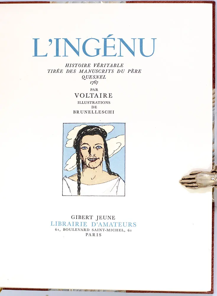 L'Ingénu: Histoire Veritable Tiree Des Manuscrits Du Pere Quesnel 1767.
