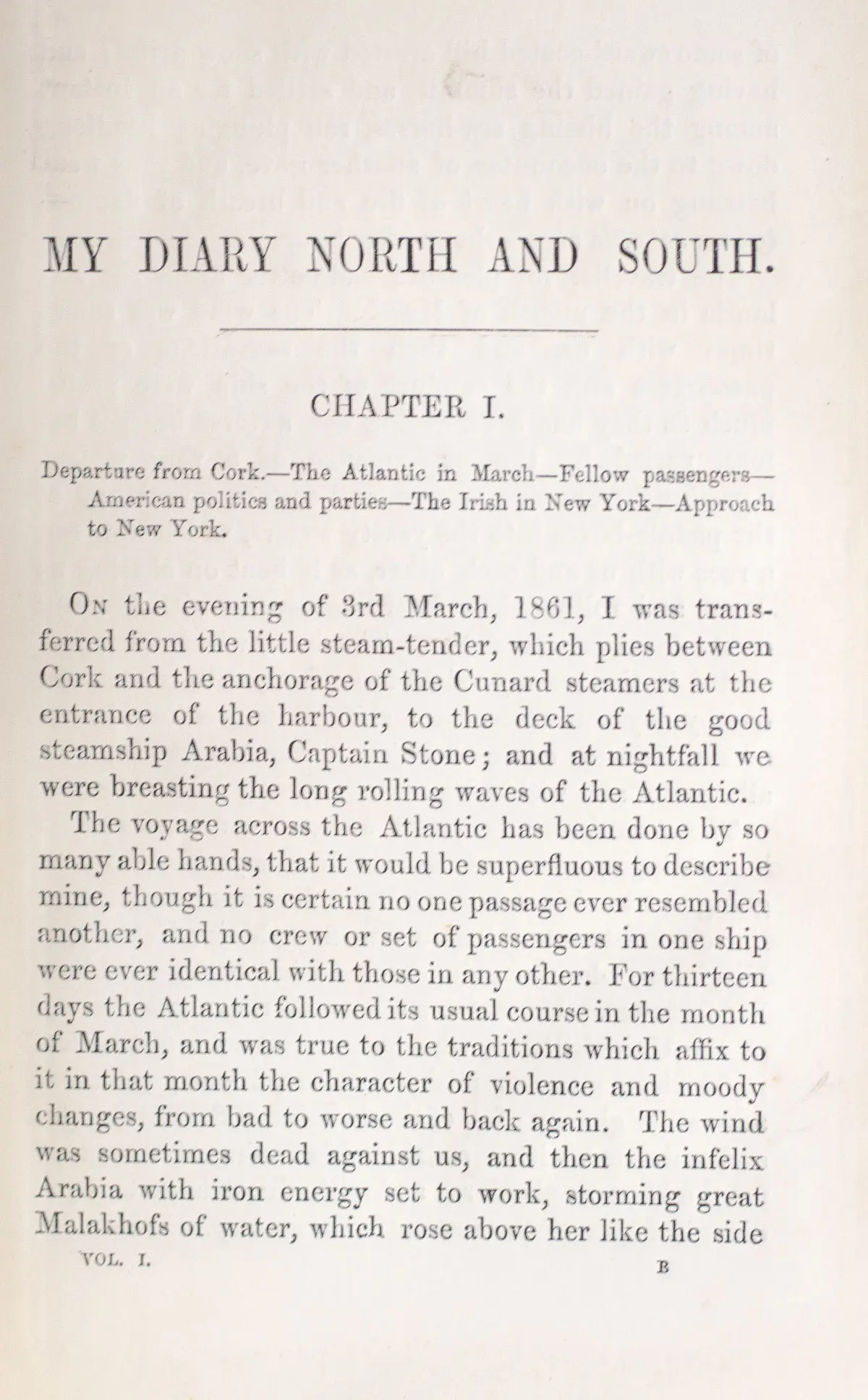 My Diary: North and South.