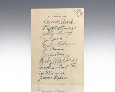Signed Pennsylvania Railroad stationery