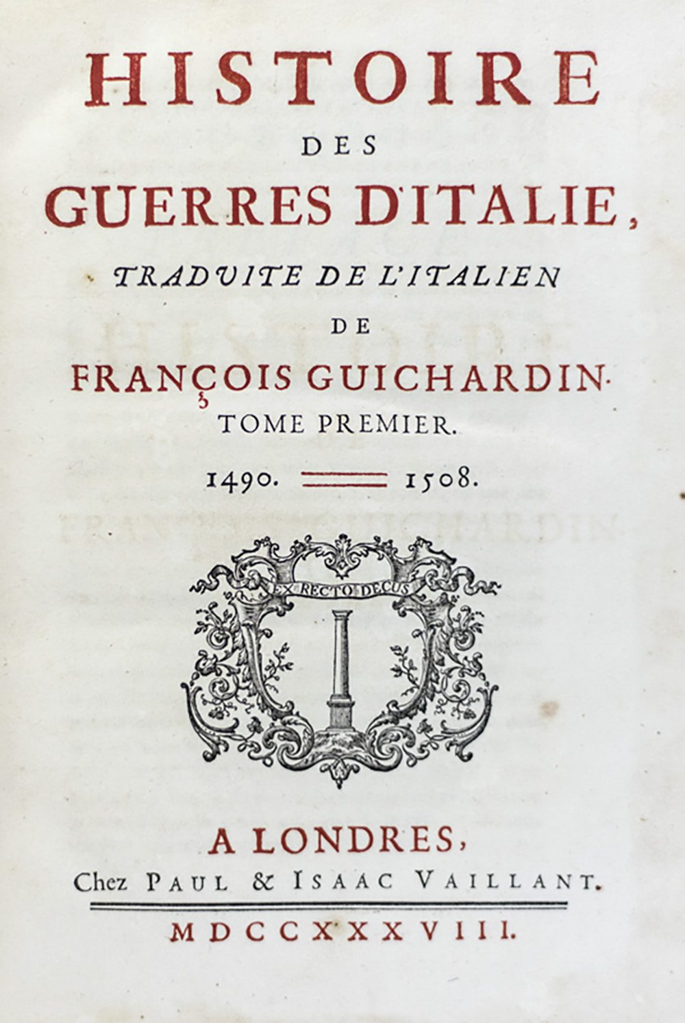 Histoire Des Guerres D'Italie. - Image 2