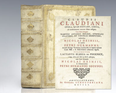 Claudii Claudiani Opera, Quae Exstant, Omnia Ad Membranarum Veterum Fidem Castigata.
