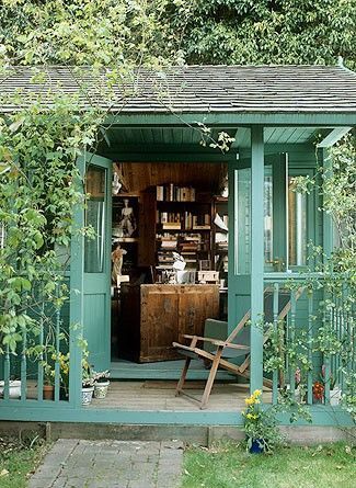 library and garden