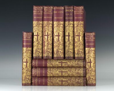 The Survey of London. Complete in 10 volumes: Mediaeval London; Historical & Social; Ecclesiastical; London in the Time of the Tudors; London in the Time of the Stuarts; London in the Eighteenth Century; London in the Nineteenth Century.