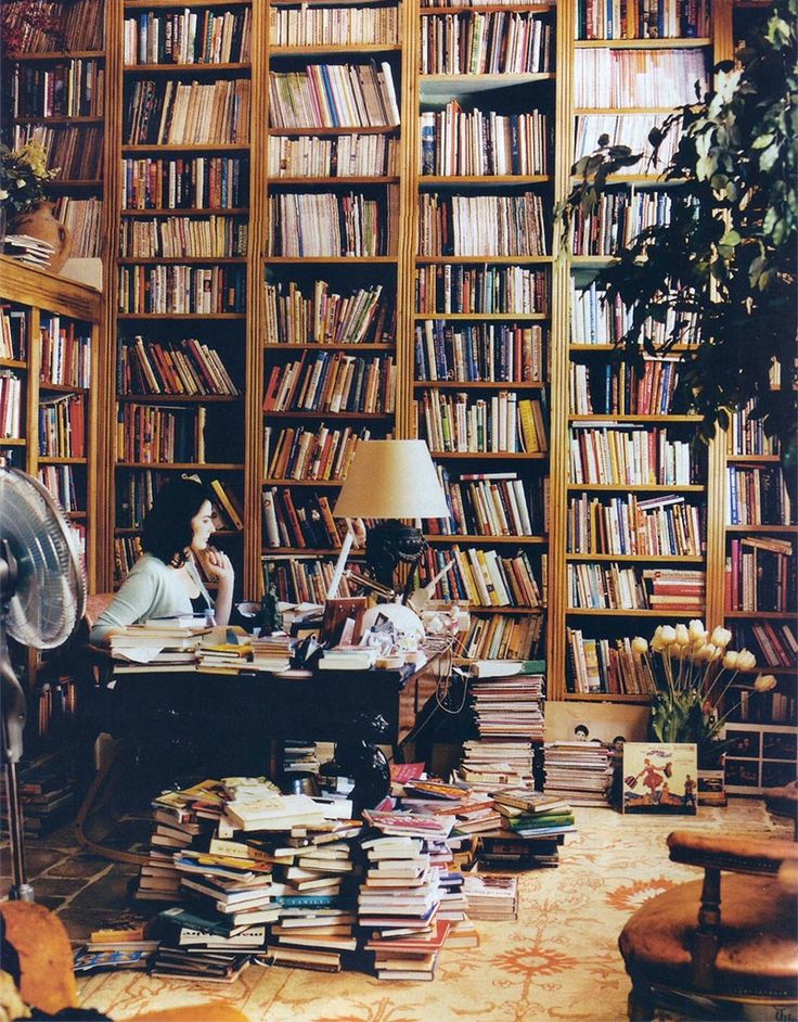 messy private library