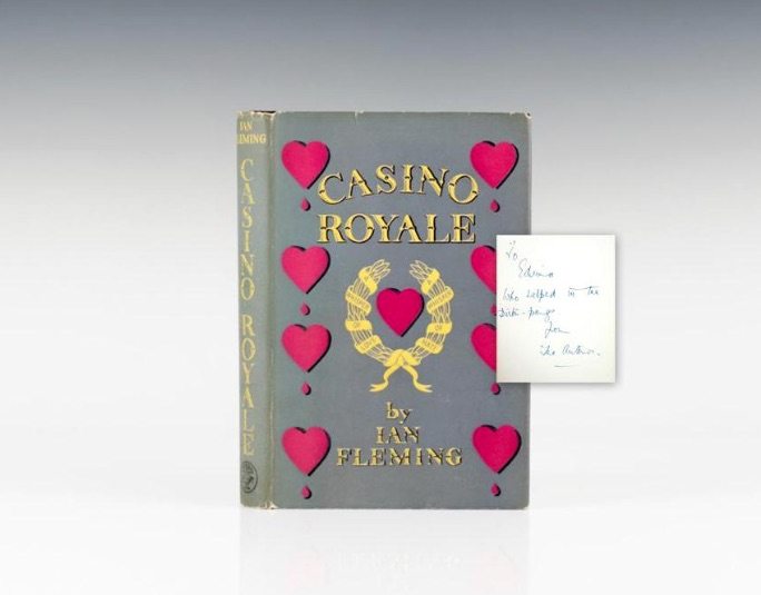 First Edition of Casino Royale by Ian Fleming, Inscribed