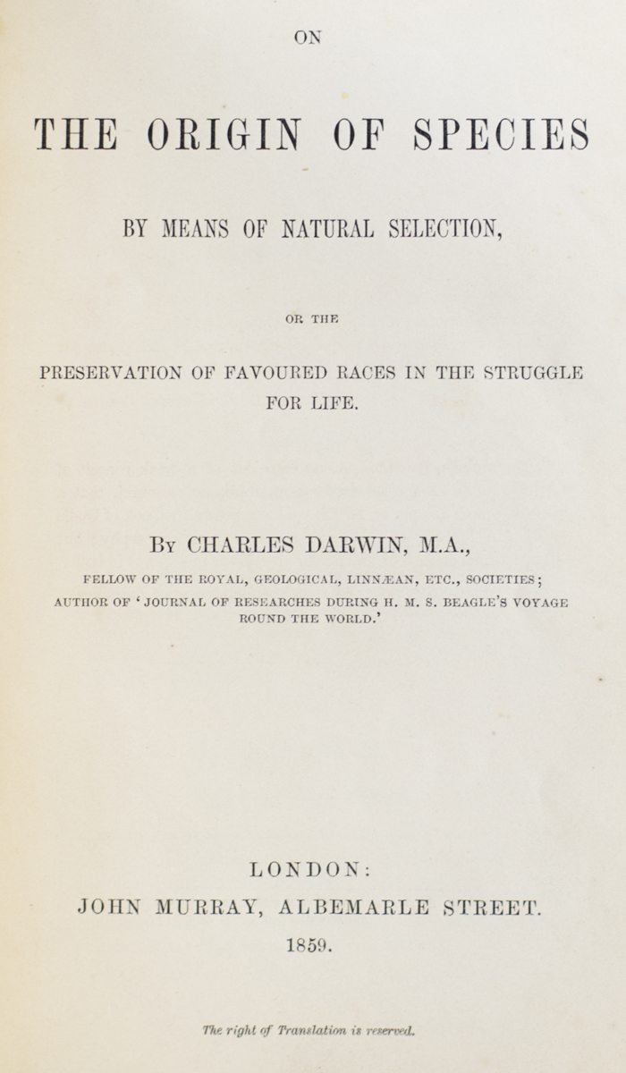 Origin of Species.