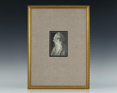 Rabindranath Tagore Signed Photograph.