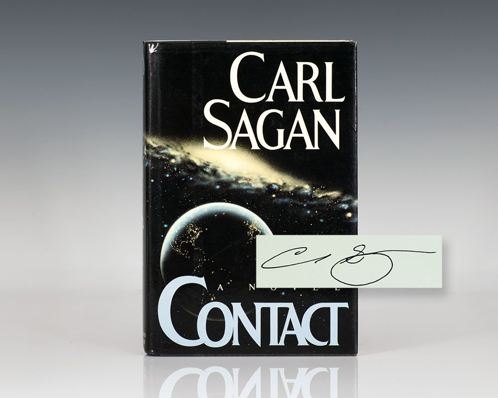 First edition of Contact by Carl Sagan, signed