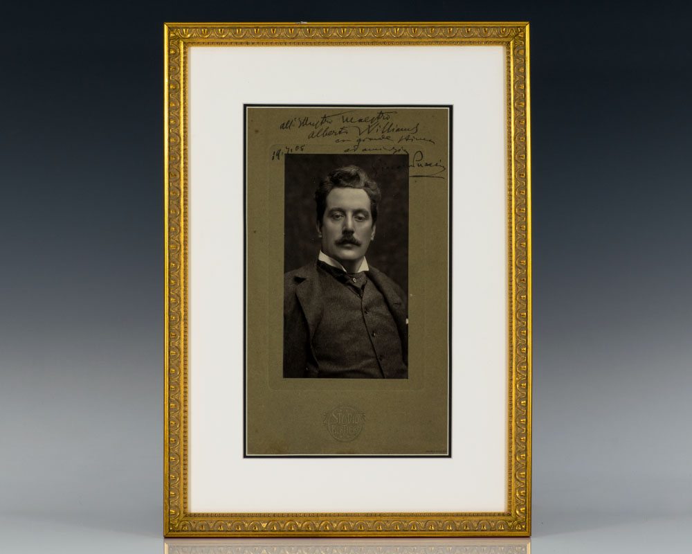Giacomo Puccini Signed Photograph.