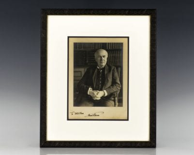 Thomas A. Edison Signed Photograph.