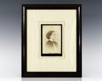 Clara Barton Signed Photograph.