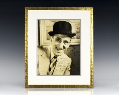 Jimmy Durante Signed Photograph.