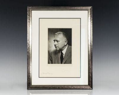 Marcel Breuer Signed Photograph.