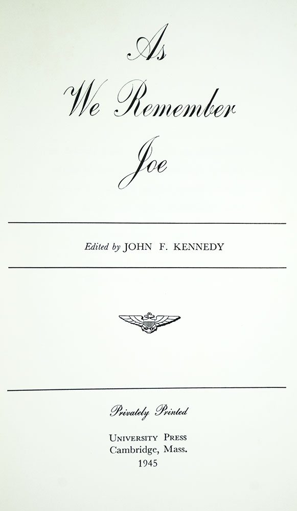 As We Remember Joe.