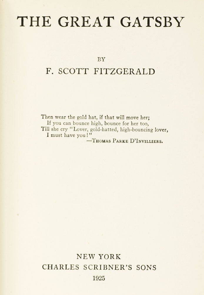 The Great Gatsby.