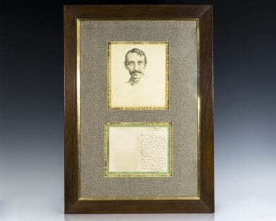 Robert Louis Stevenson Autographed Signed Letter.