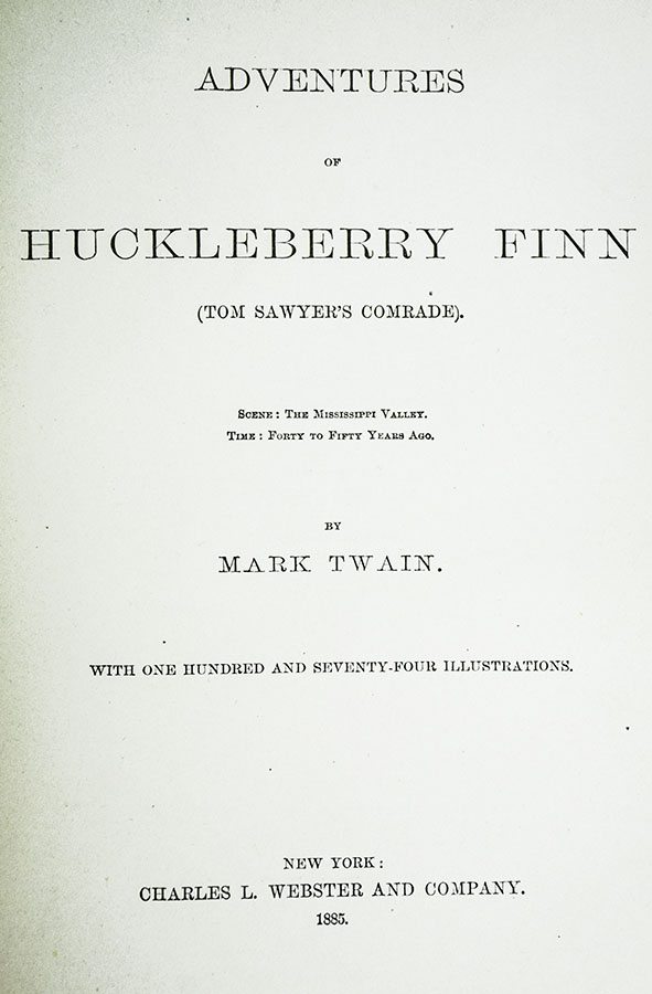 Adventures of Huckleberry Finn.