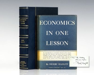 Economics In One Lesson.