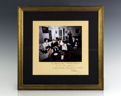 John F. Kennedy Signed Photograph to Astronaut Wally Schirra.