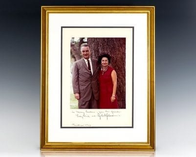 Signed Family Photograph of Lyndon B. Johnson.