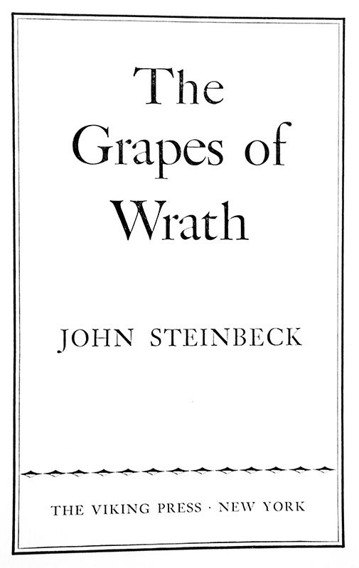 The Grapes of Wrath.