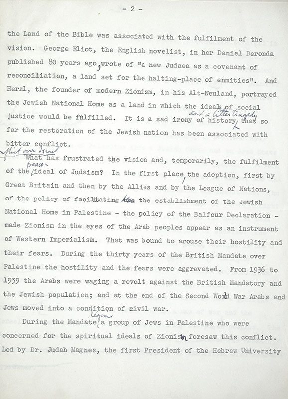 The Jews and International Relations: The Pursuit of Peace