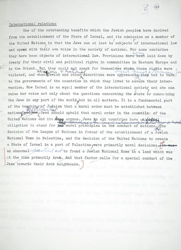 The Jews and International Relations: The Pursuit of Peace