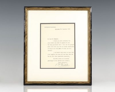 Eleftherios Venizelos Autograph Letter Signed.