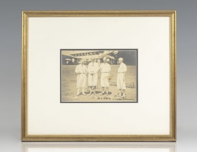 Ty Cobb Signed Photograph.