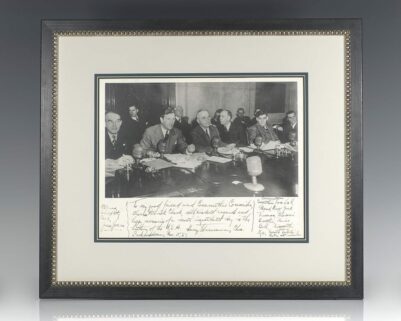 Harry Truman Signed Photograph.