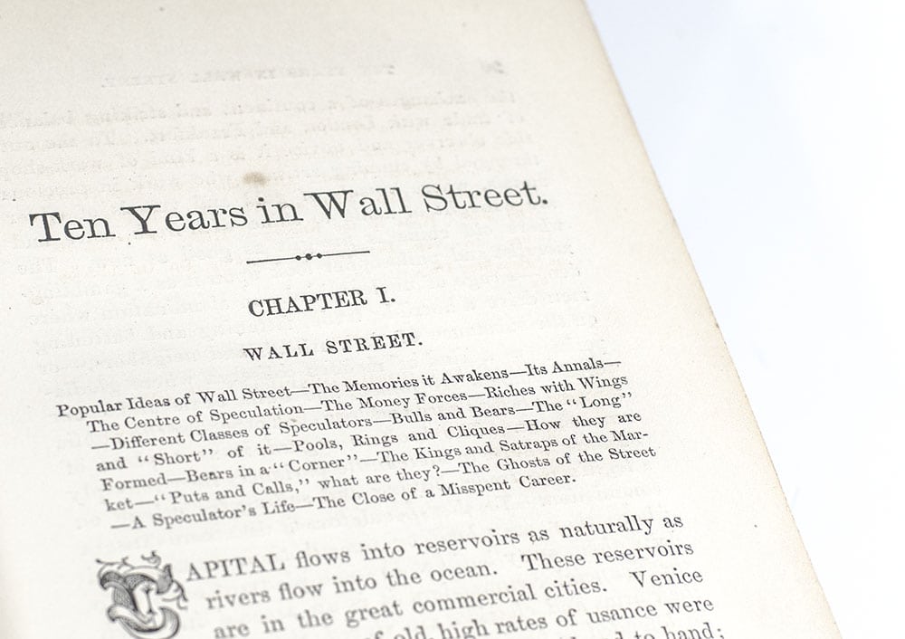 Ten Years In Wall Street; Or, Revelations of Inside Life and Experience on 'Change