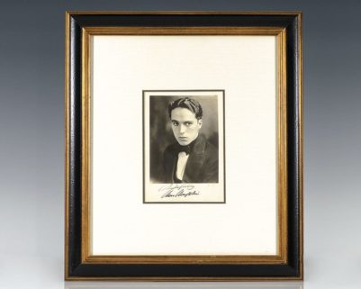 Charlie Chaplin Signed Photograph.