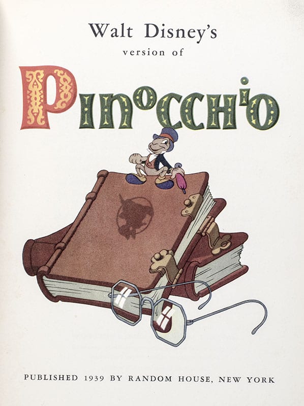 Walt Disney's Version of Pinocchio: Based on the Story by Collodi, with Illustrations from the Motion Picture